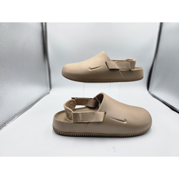 Nike Shoes - Nike Calm Mule Slide Clog Men US Size 11 Tan Hemp FD5130-200 Removable Strap New